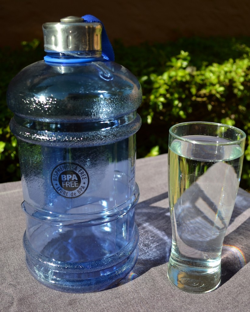 bottled water in bpa free bottles